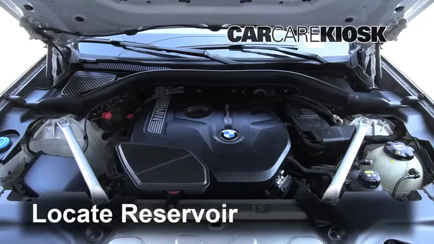 2018 BMW X3 xDrive30i 2.0L 4 Cyl. Turbo Líquido limpiaparabrisas Agregar líquido